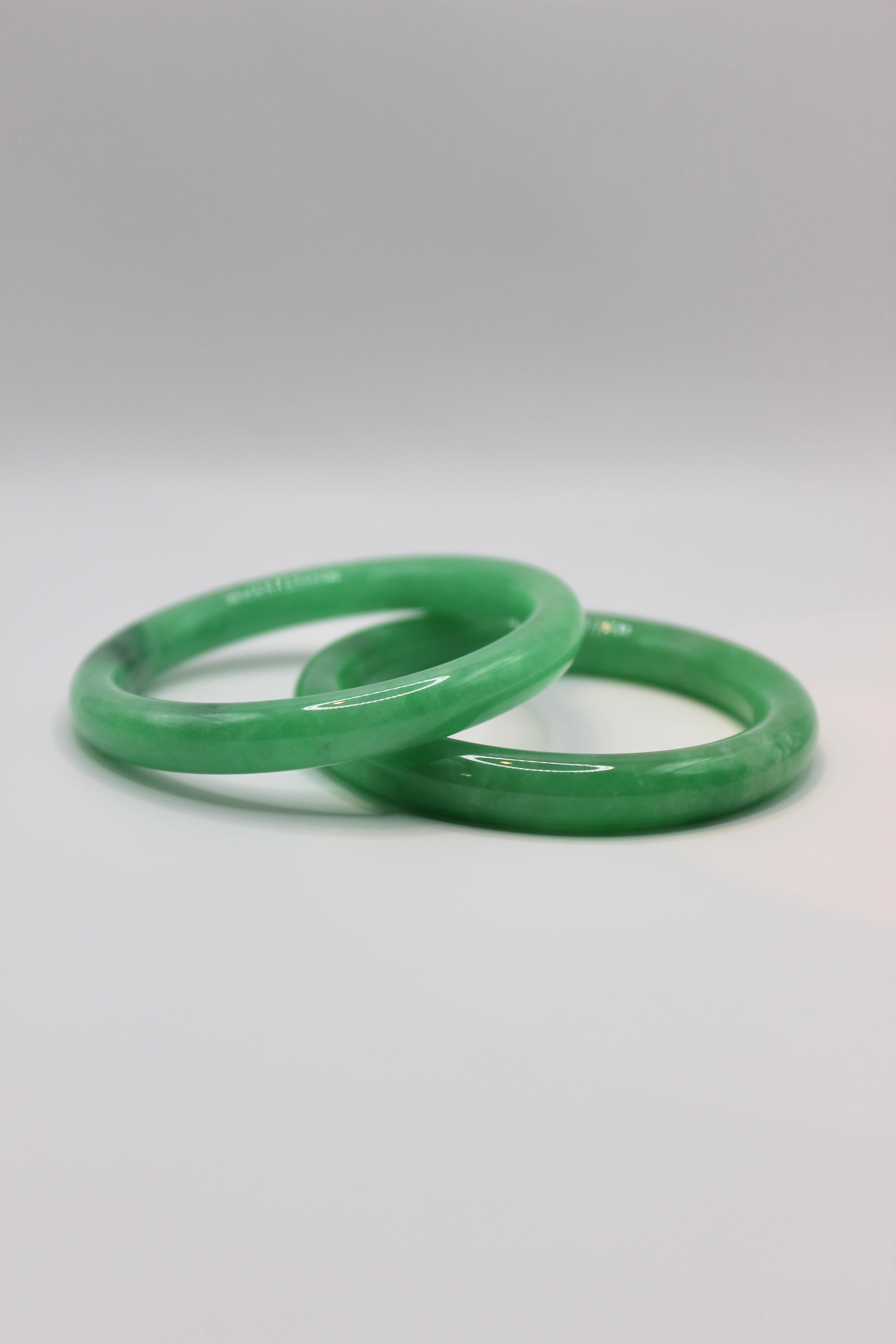 Green Jade Bangles