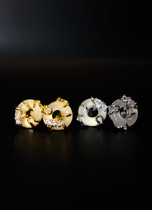 Oleander Jade Earrings