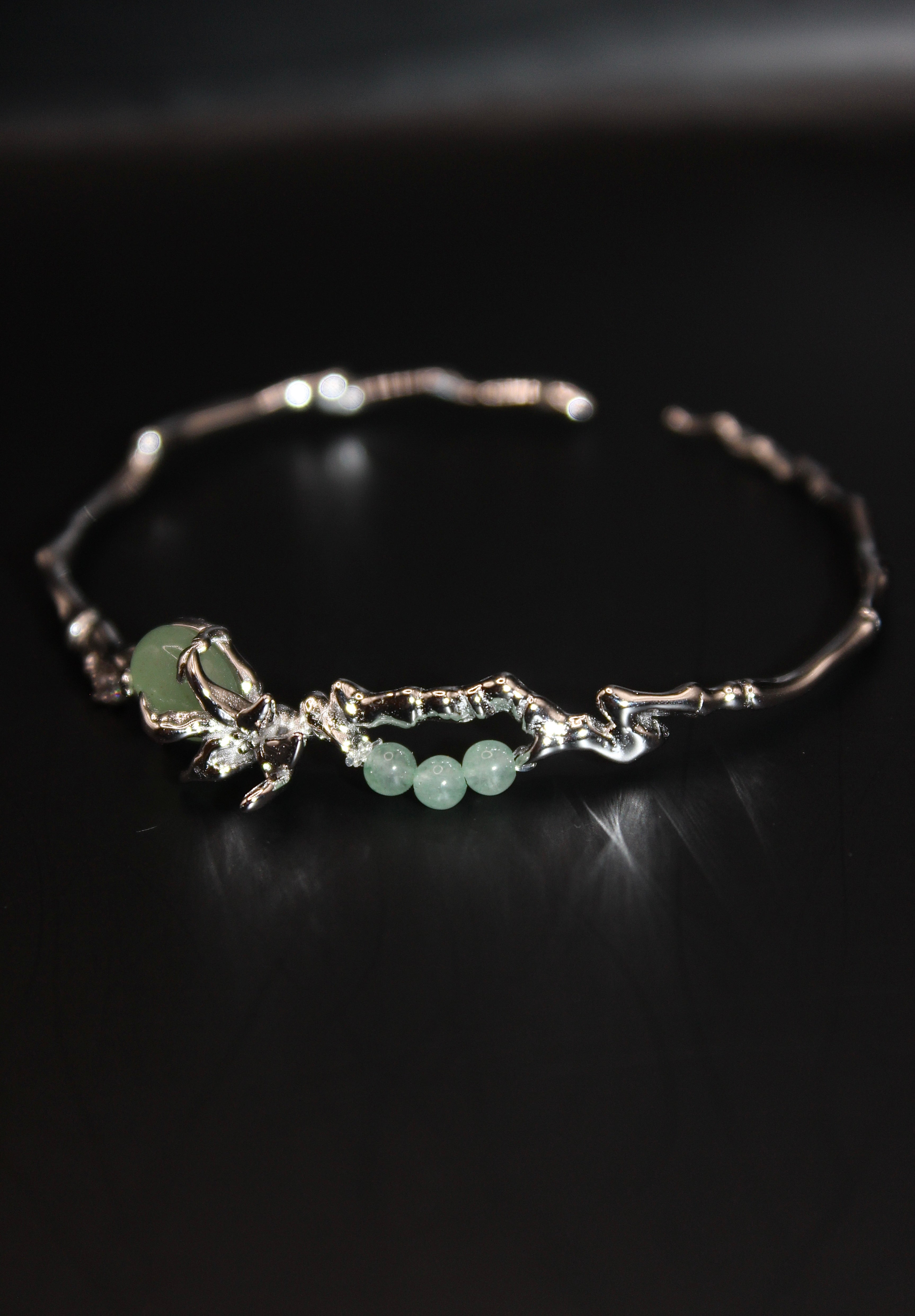Mekong Rice Blossom Cuff
