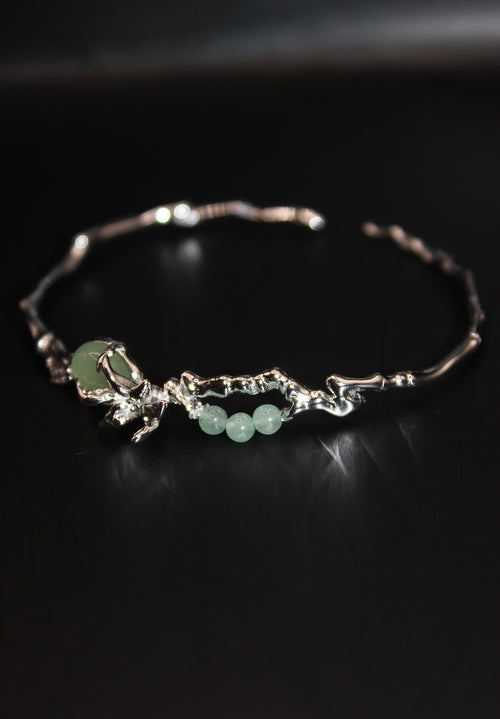 Mekong Rice Blossom Cuff