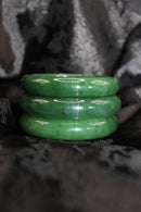 Thick Green Jade Bangle