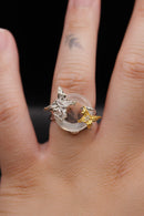 Plumeria Jade Ring