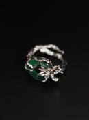 Aconitine Ring - Green Jade