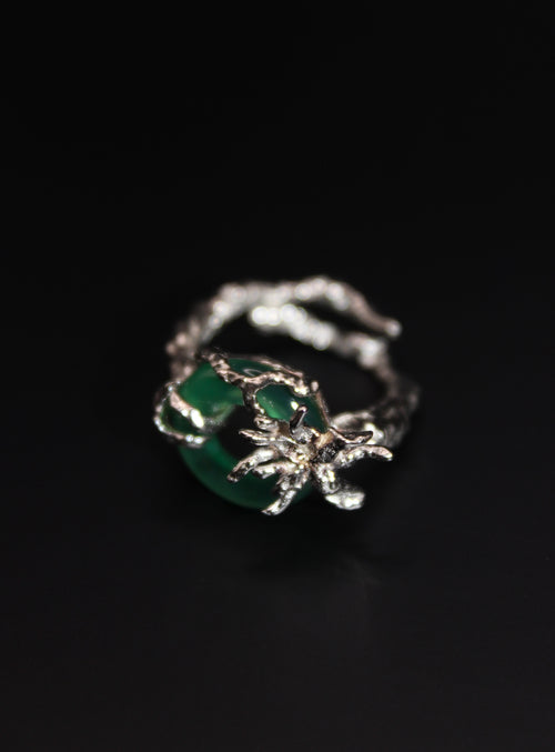 Aconitine Ring - Green Jade