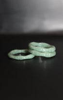 Bamboo Textured Jade Ring