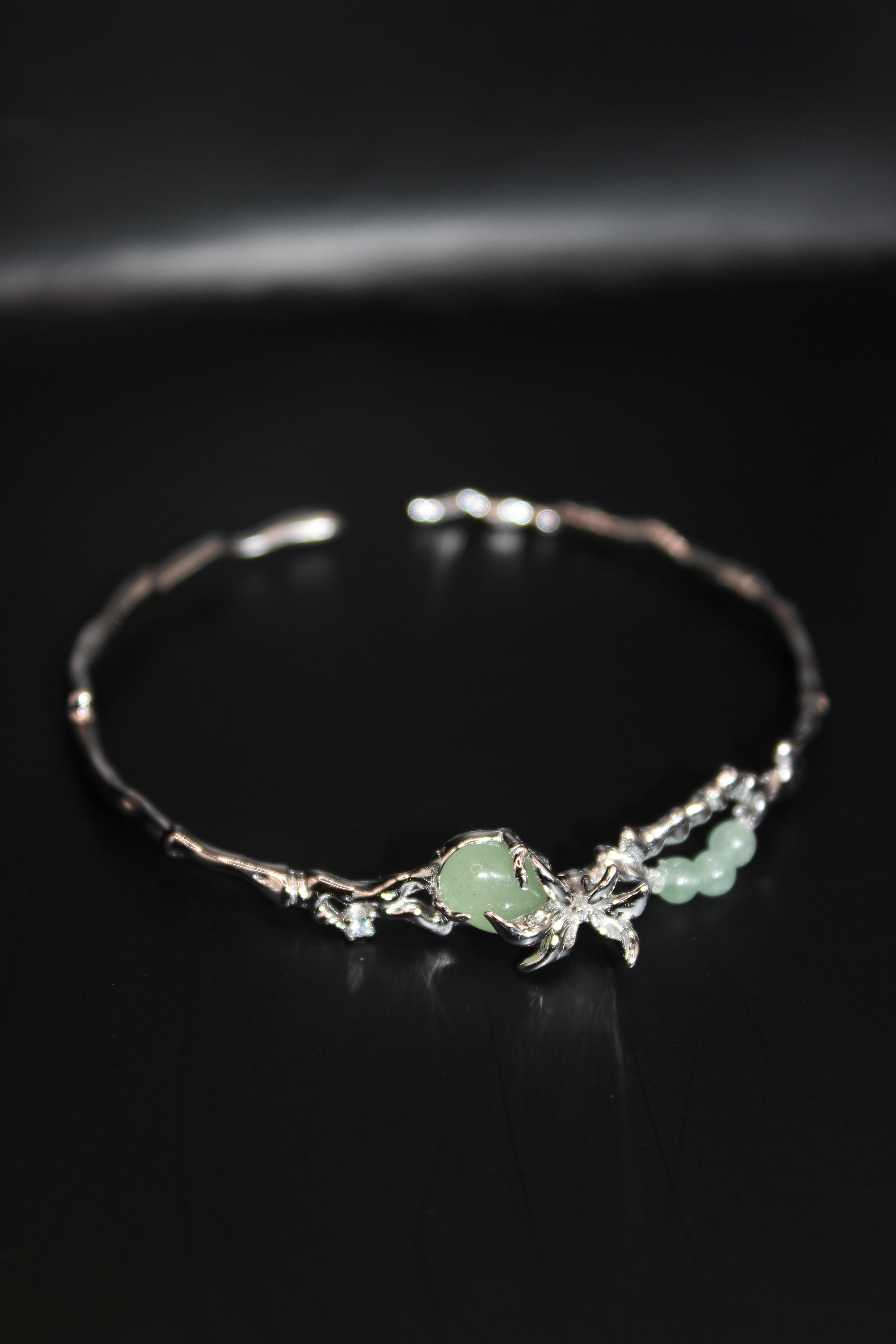 Mekong Rice Blossom Cuff