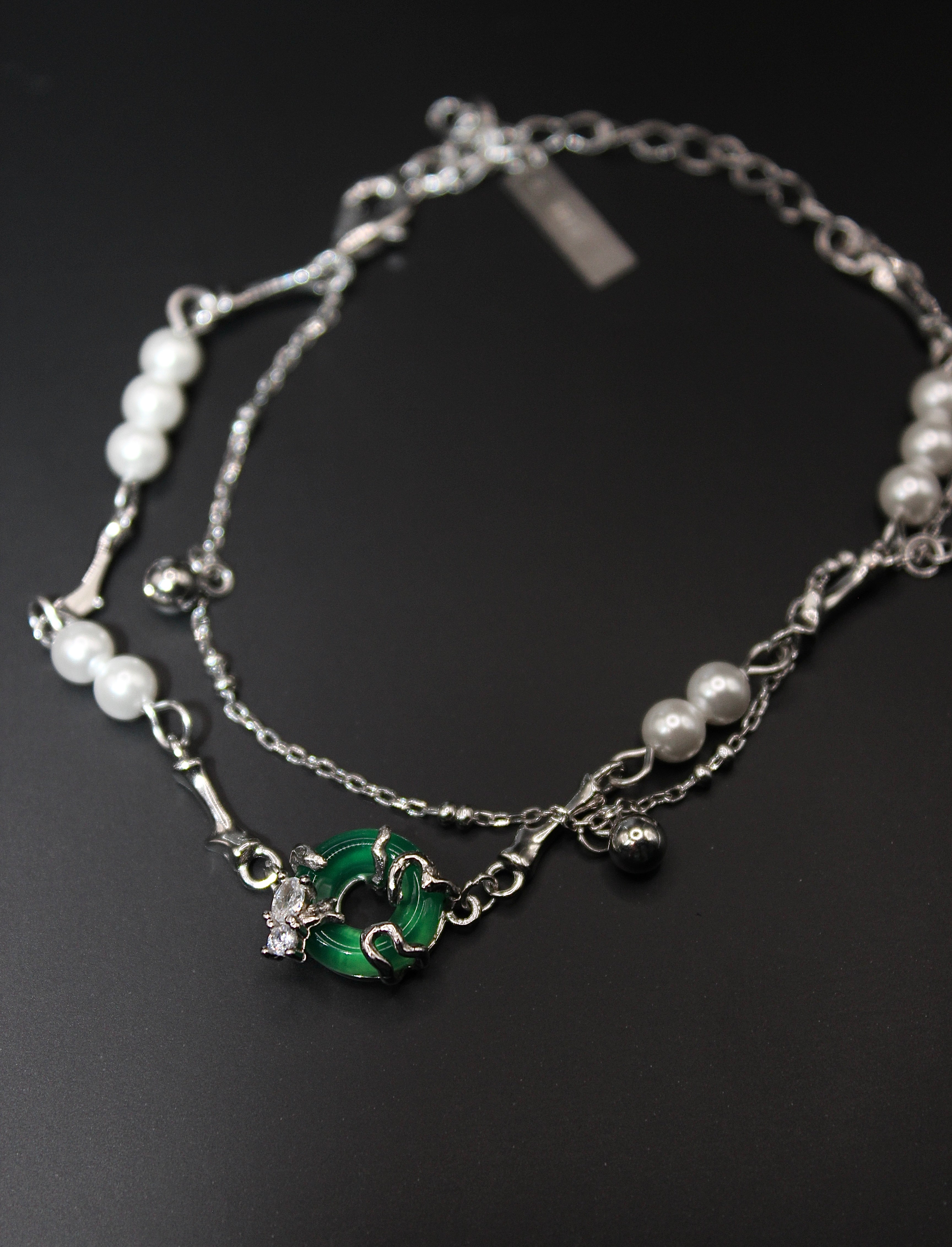 Lonomia Caterpillar Bracelet - Green Jade