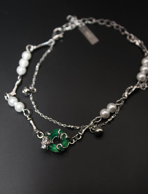 Lonomia Caterpillar Bracelet - Green Jade