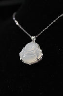 White Buddha Jade Necklace