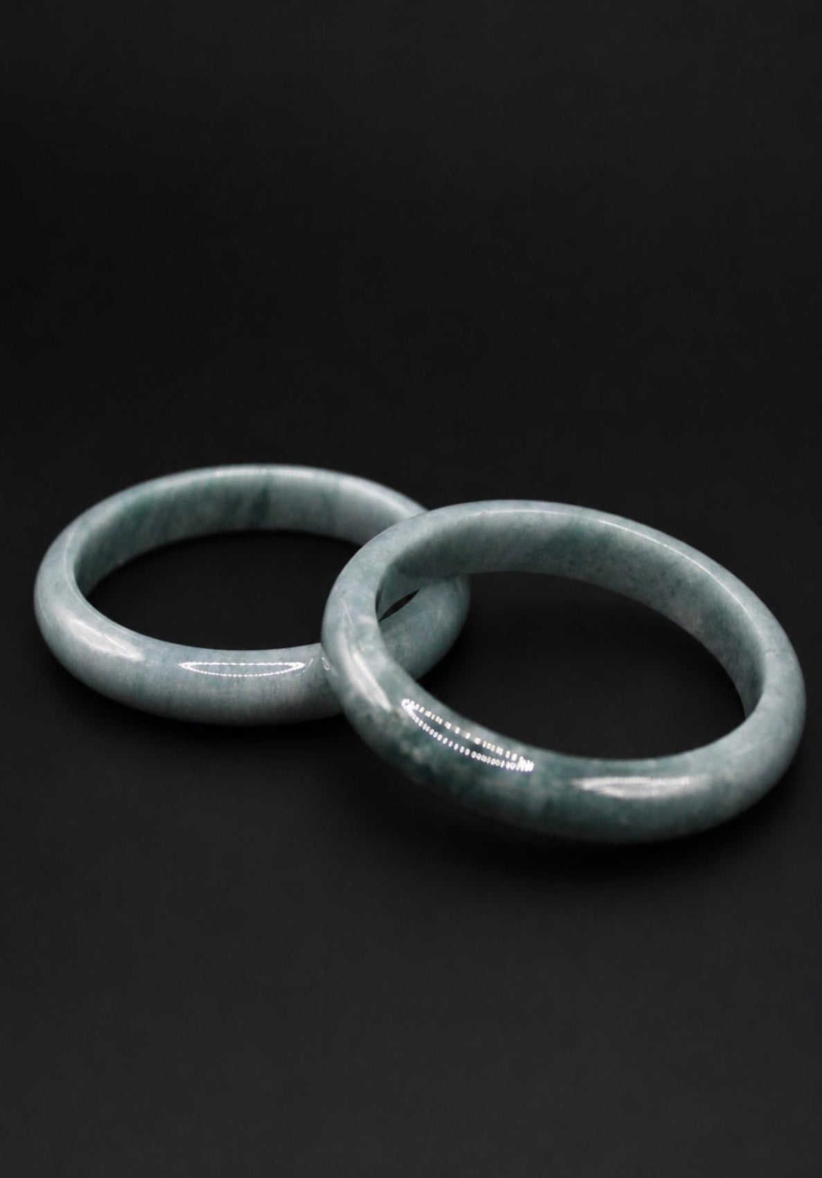Blue Haze Jade Bangle