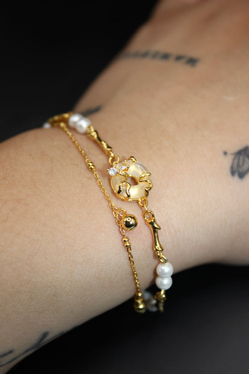 Lonomia Caterpillar Jade Bracelet