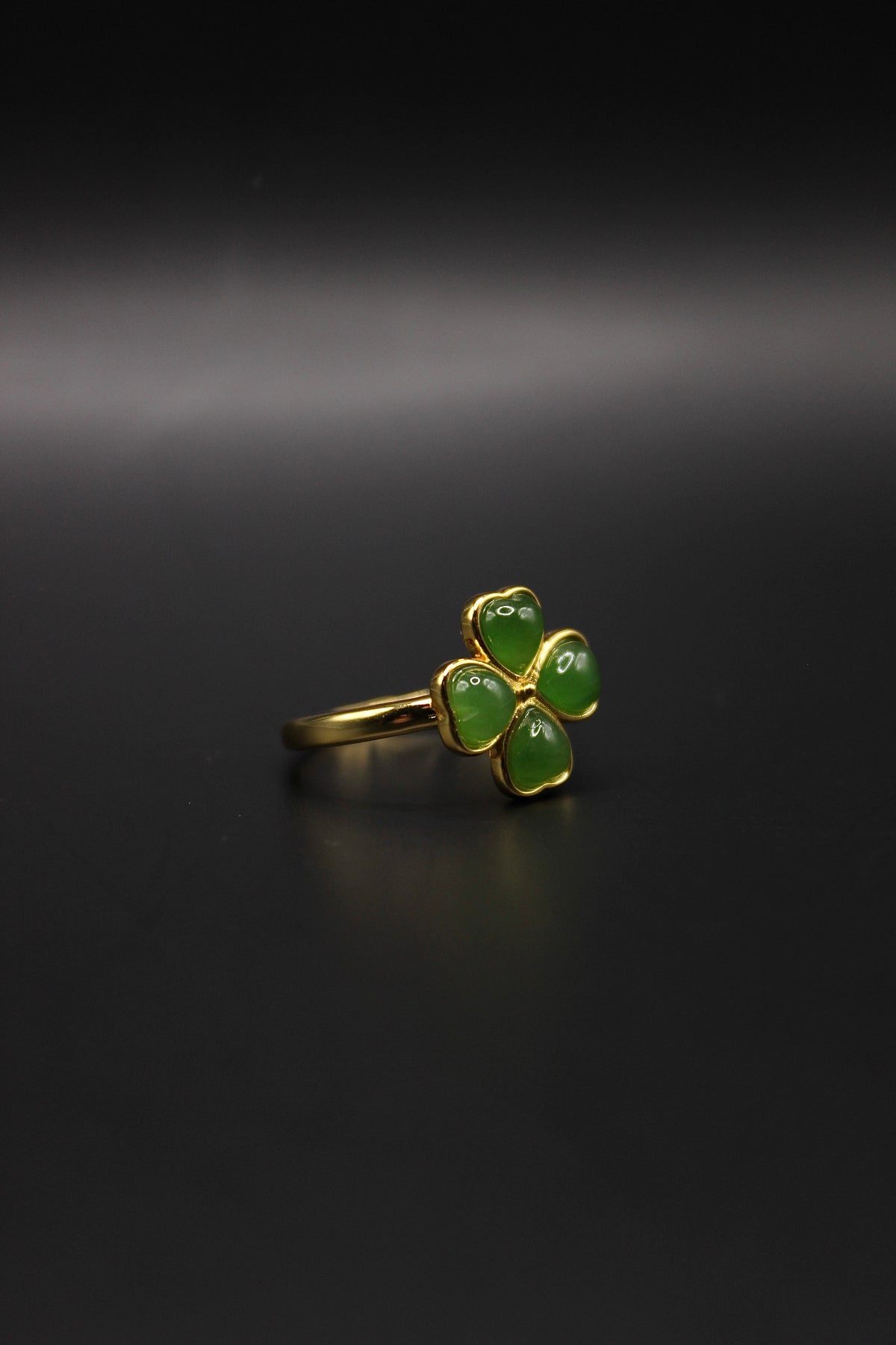 Clover Jade Ring