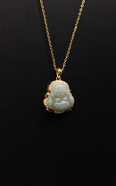 Gold Buddha Jade Necklace