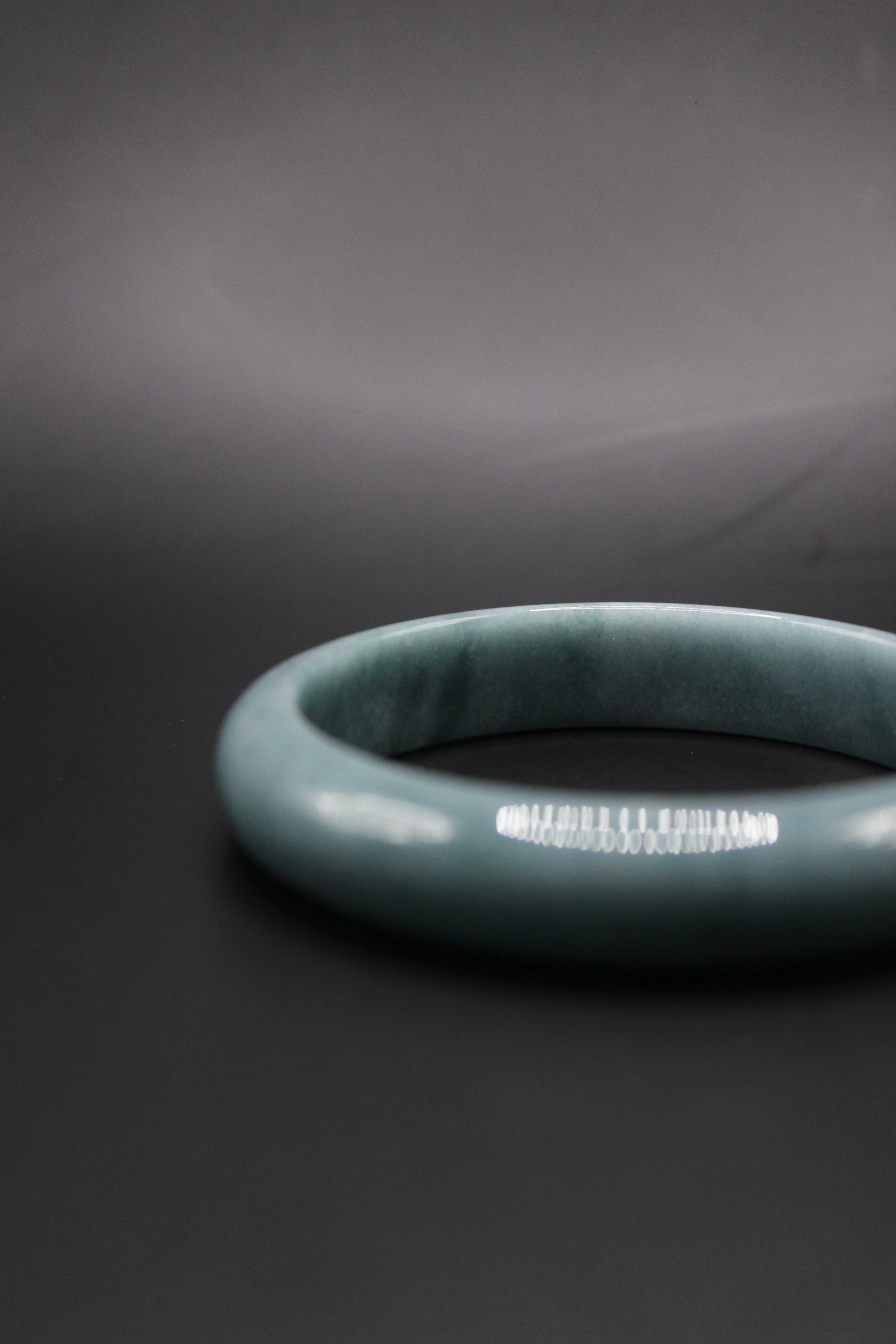 Blue Haze Jade Bangle