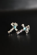 Lantern Bloom Cross Studs