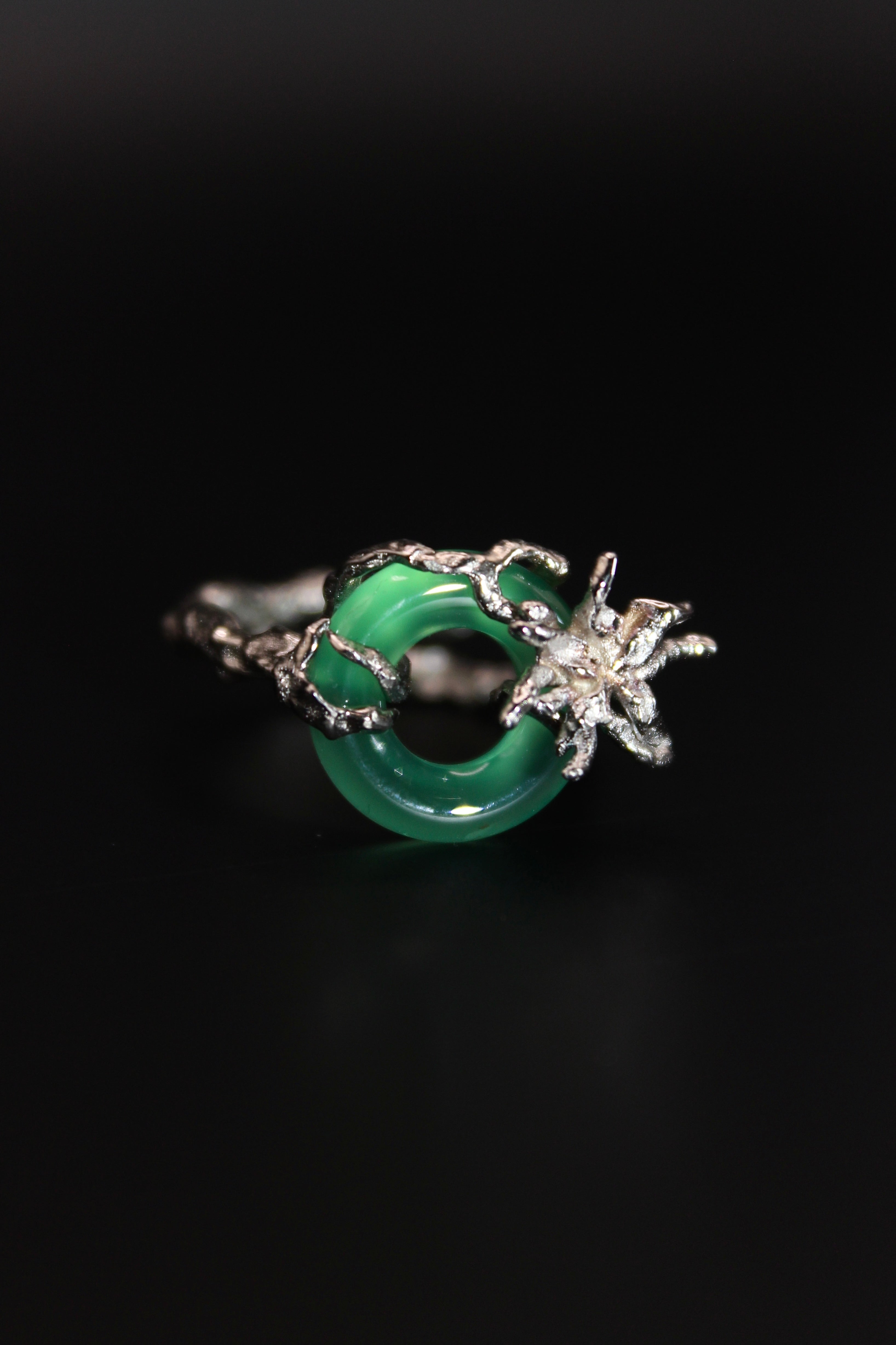 Aconitine Ring - Green Jade