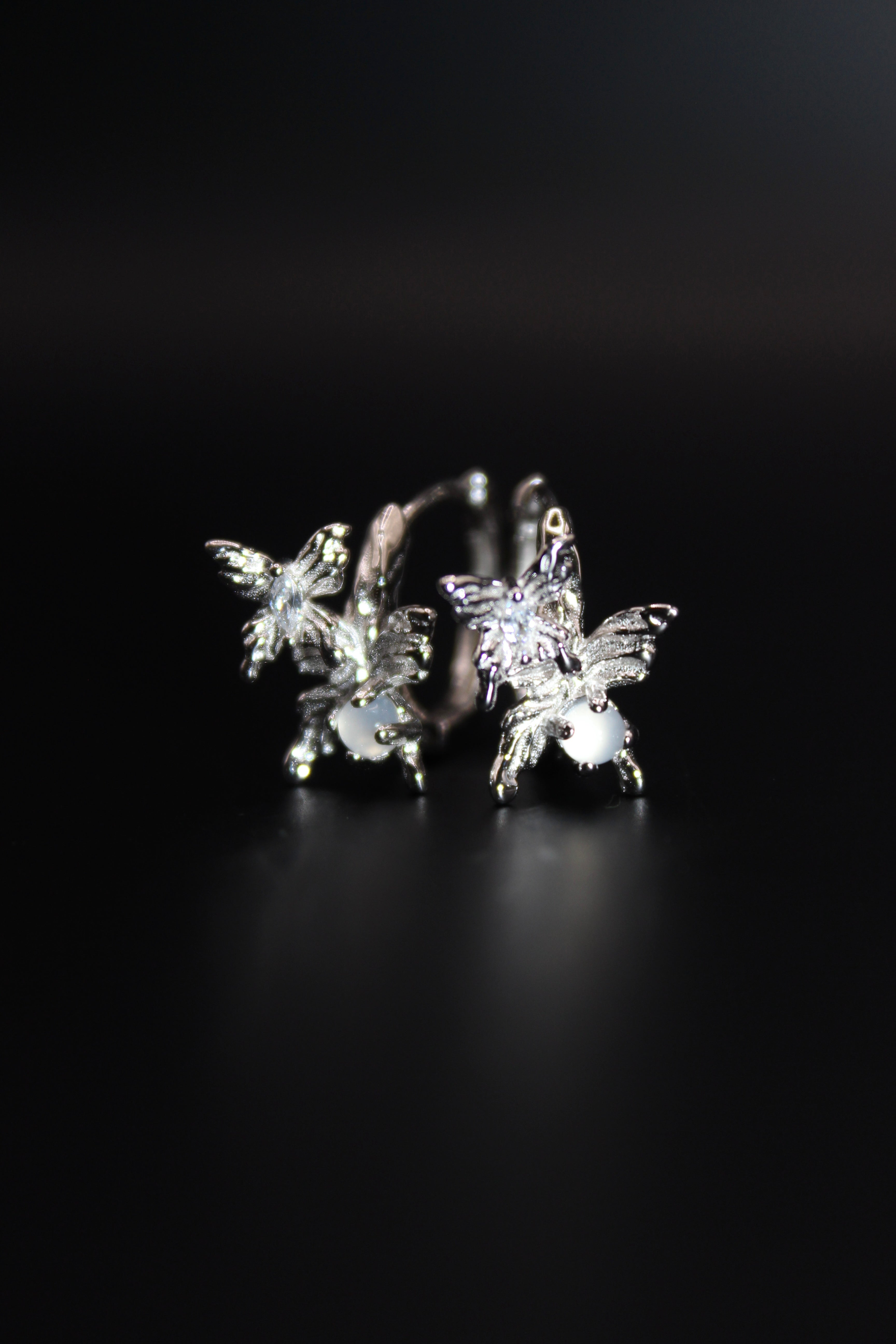 Hanoi Butterfly Hoops Earrings