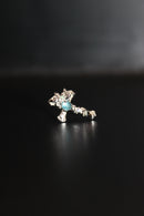 Lantern Bloom Cross Studs