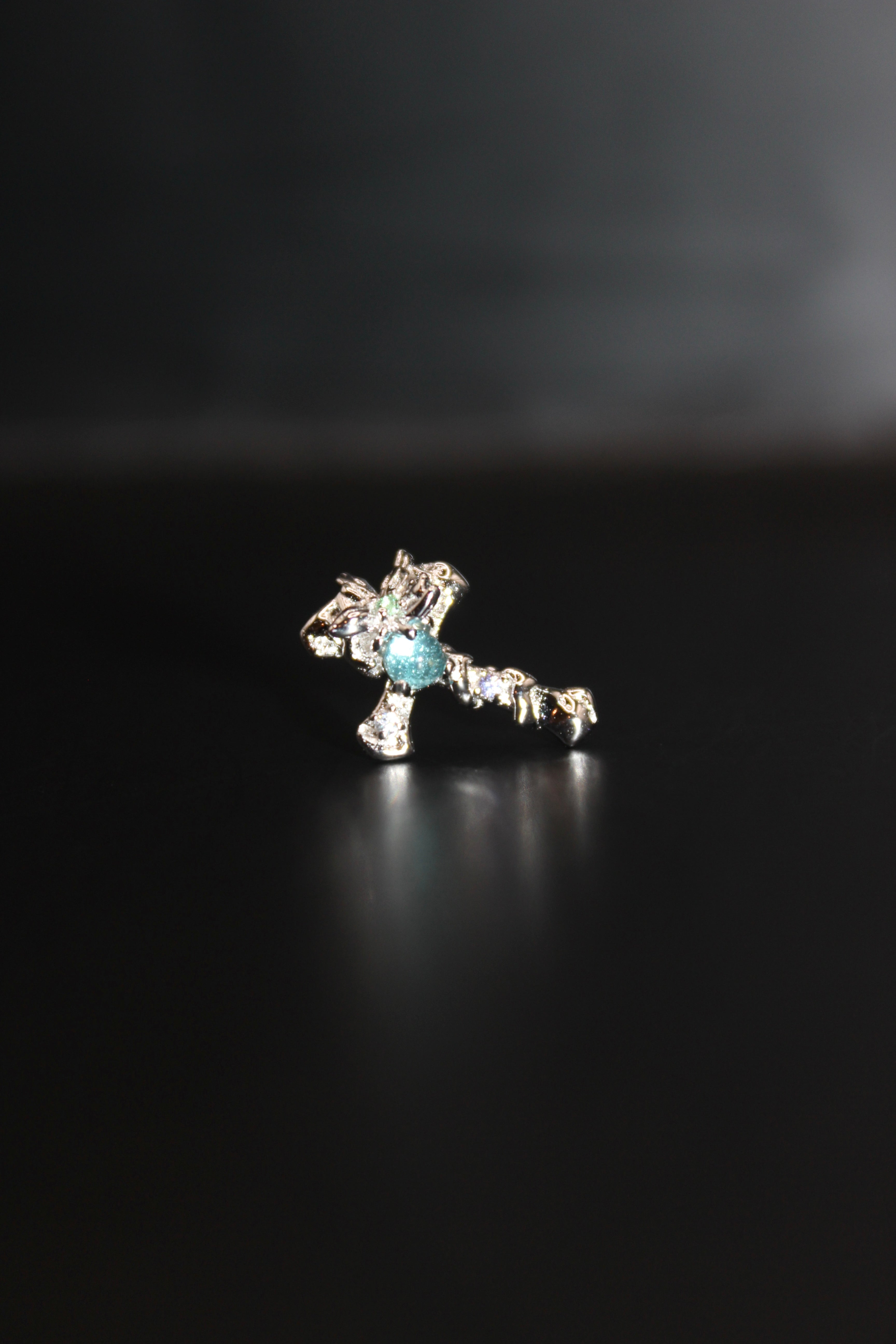 Lantern Bloom Cross Studs