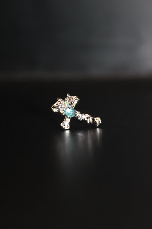 Lantern Bloom Cross Studs