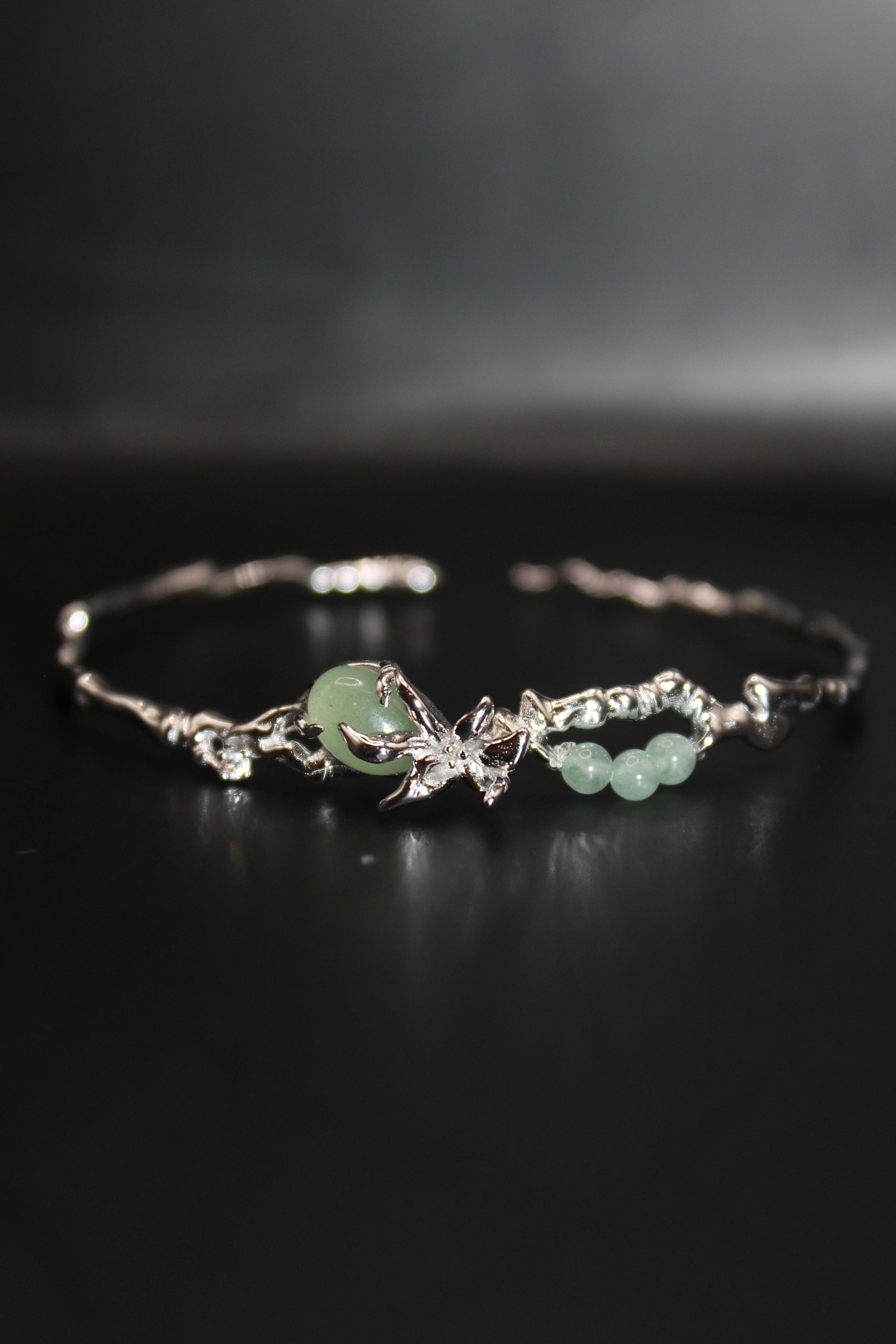 Mekong Rice Blossom Cuff