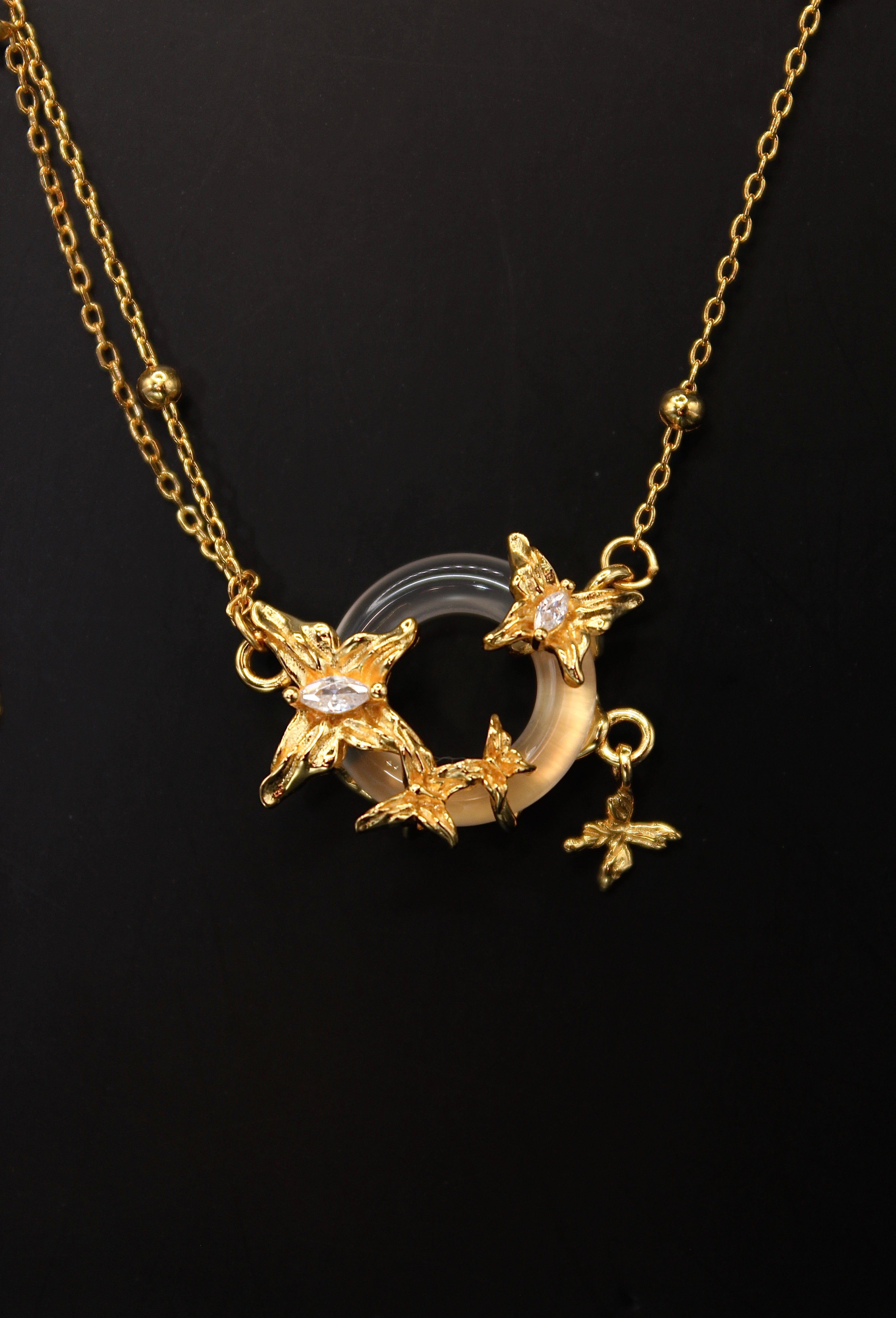 Lantana Camara Jade Necklace