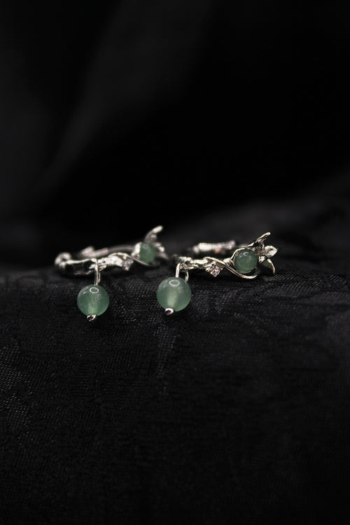 Lotus Root Dangle Earrings