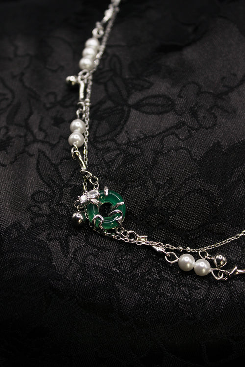 Lonomia Caterpillar Bracelet - Green Jade