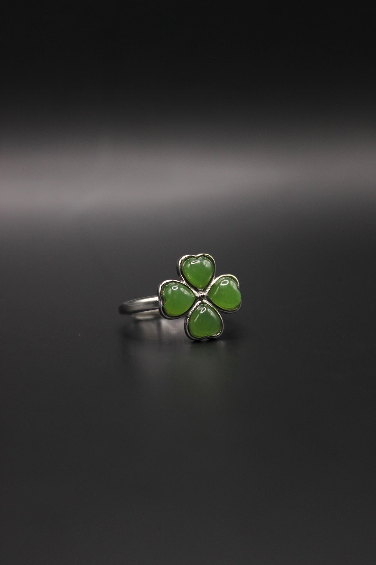 Clover Jade Ring