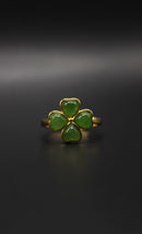Clover Jade Ring