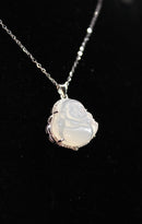 White Buddha Jade Necklace