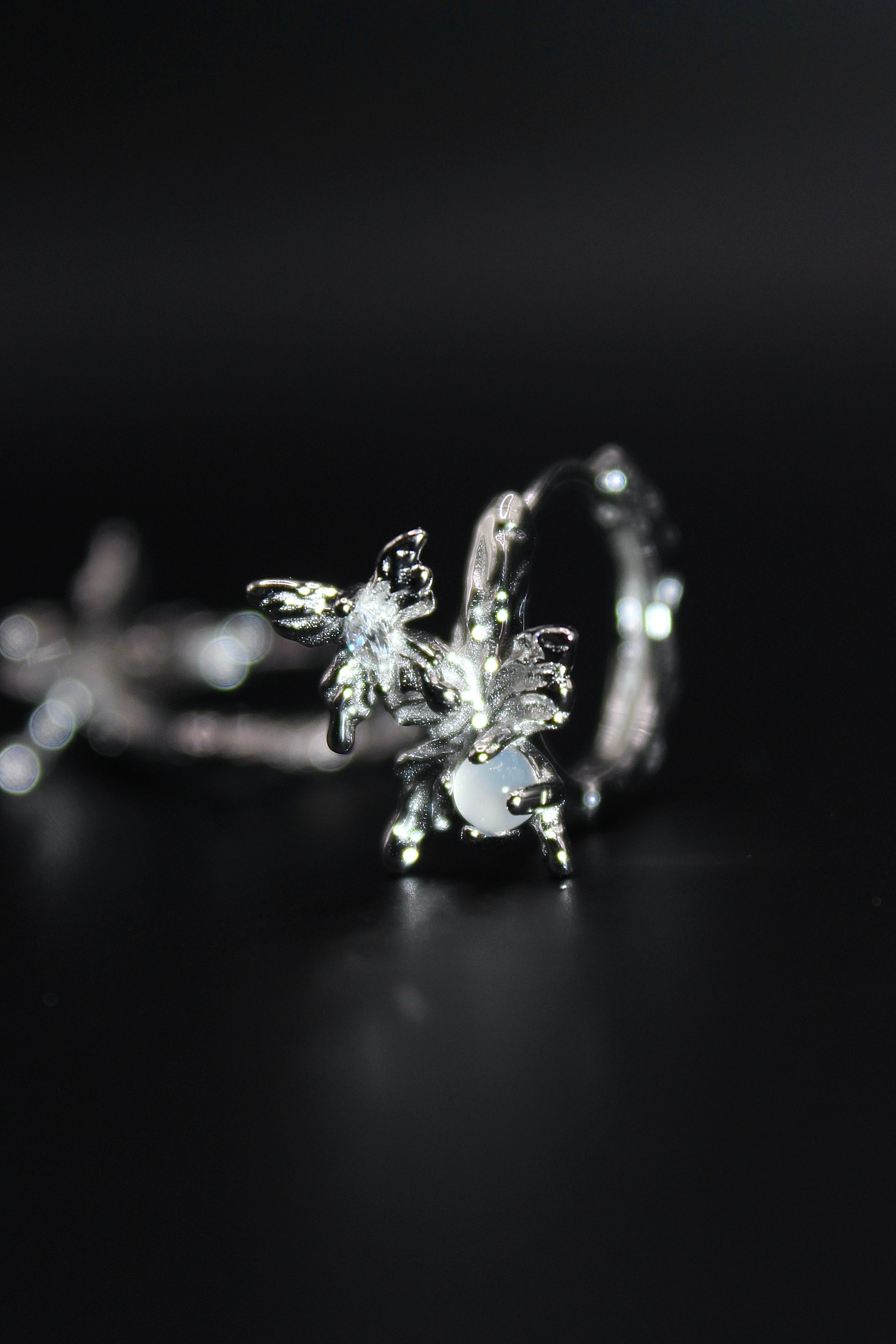 Hanoi Butterfly Hoops Earrings