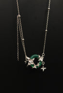 Lantana Camara Jade Necklace - Green Jade