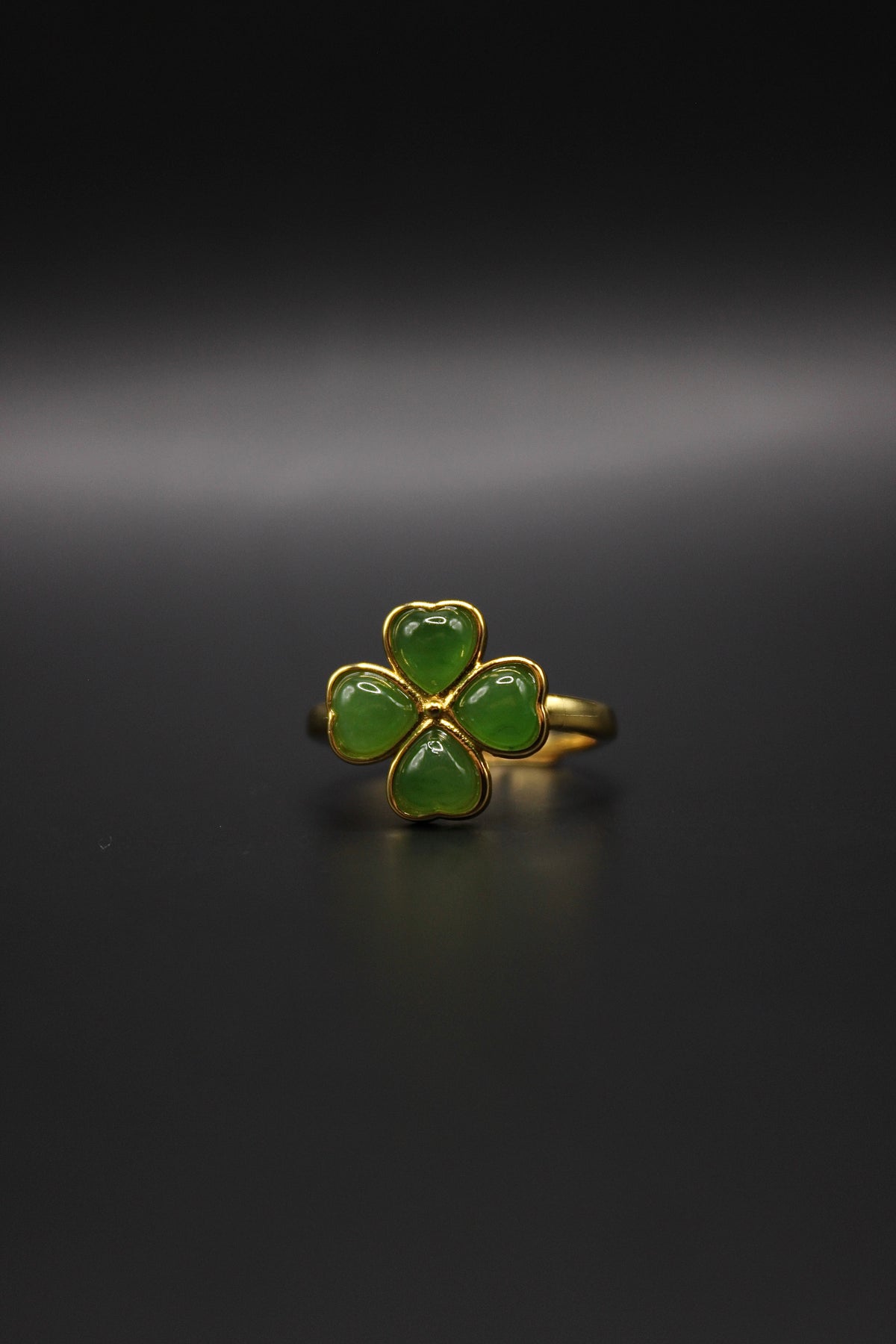 Clover Jade Ring