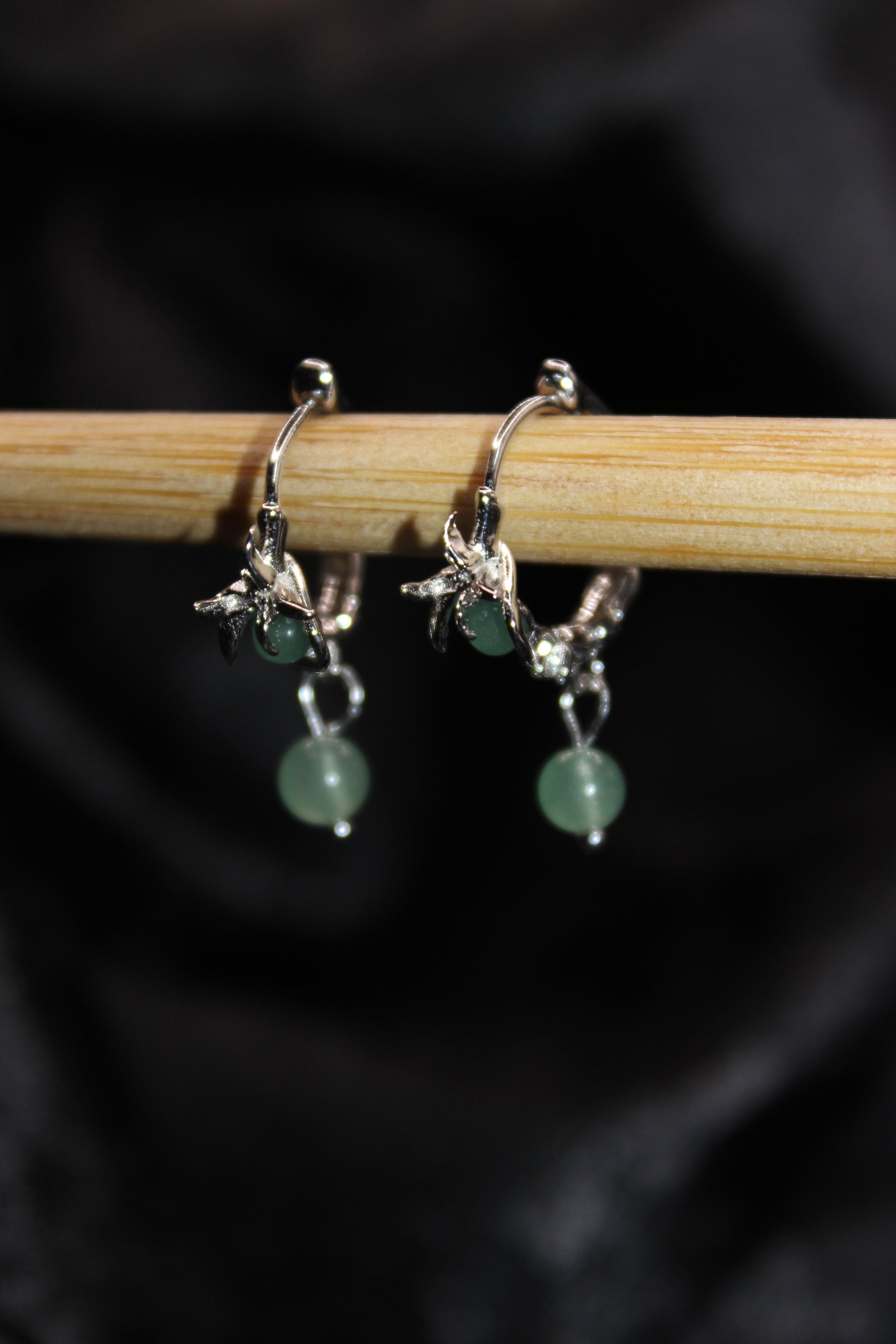 Lotus Root Dangle Earrings
