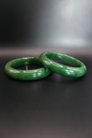 Thick Green Jade Bangle