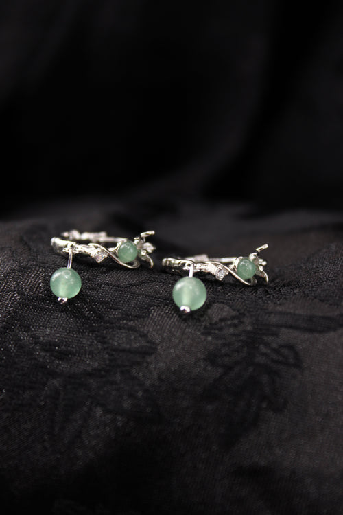 Lotus Root Dangle Earrings