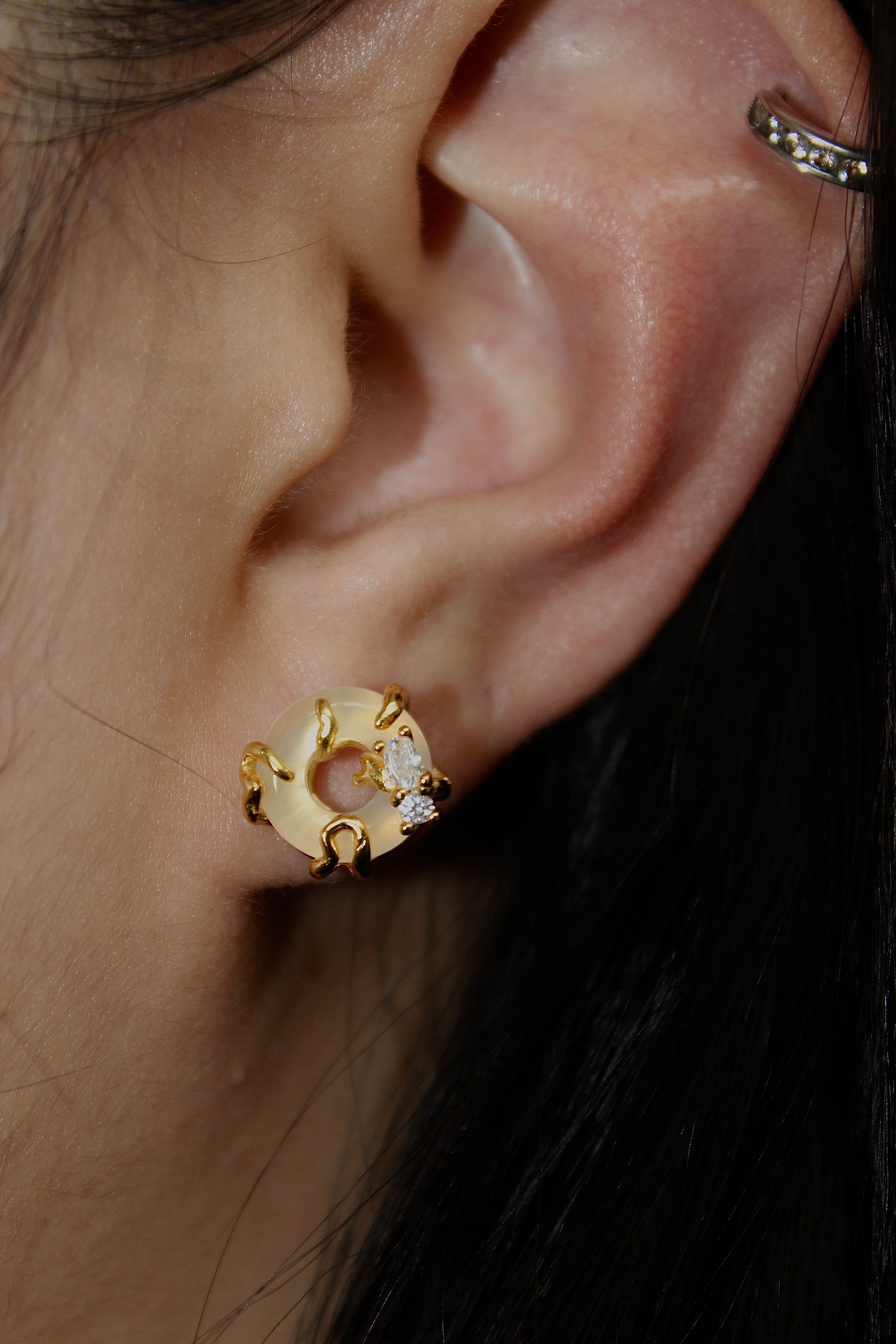 Oleander Jade Earrings
