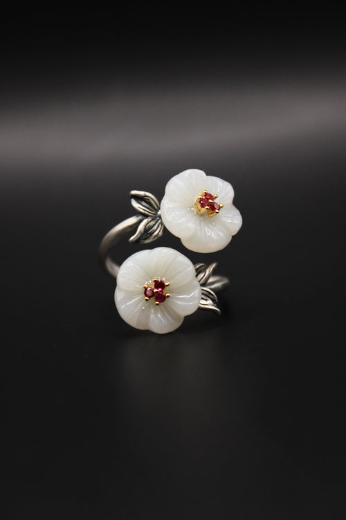 Double Blossom Ring