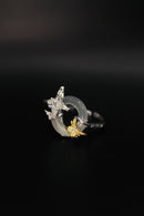 Plumeria Jade Ring