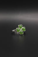 Clover Jade Ring