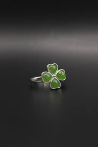 Clover Jade Ring