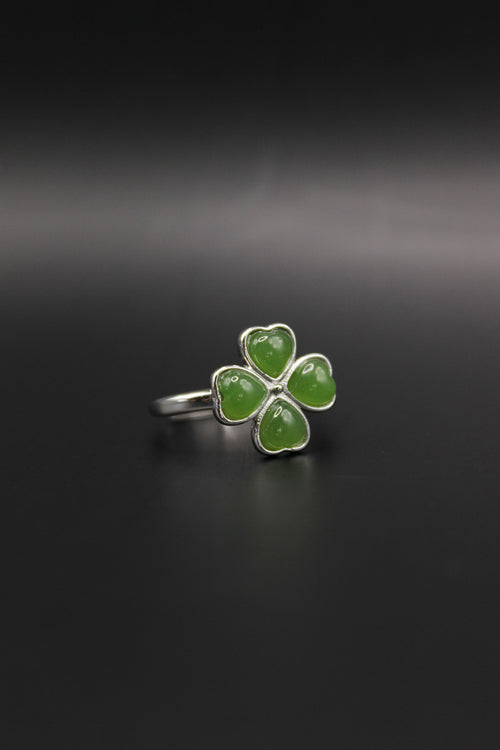 Clover Jade Ring