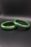 Thick Green Jade Bangle