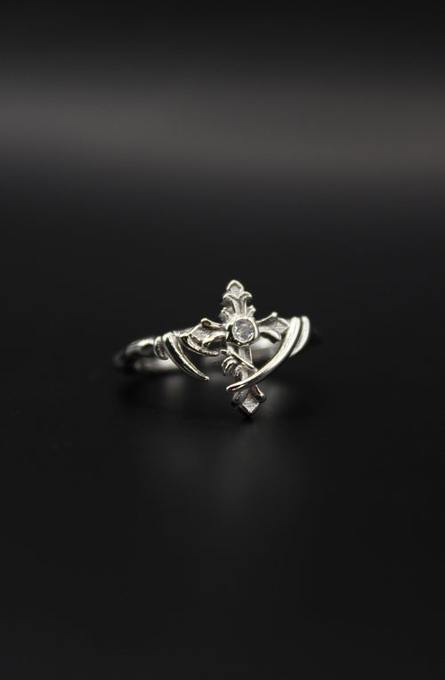 Veil Cross Ring