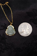 Gold Buddha Jade Necklace