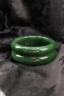 Thick Green Jade Bangle