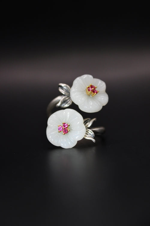 Double Blossom Ring