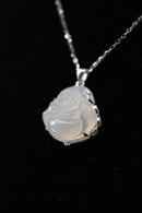 White Buddha Jade Necklace