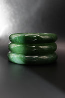 Thick Green Jade Bangle
